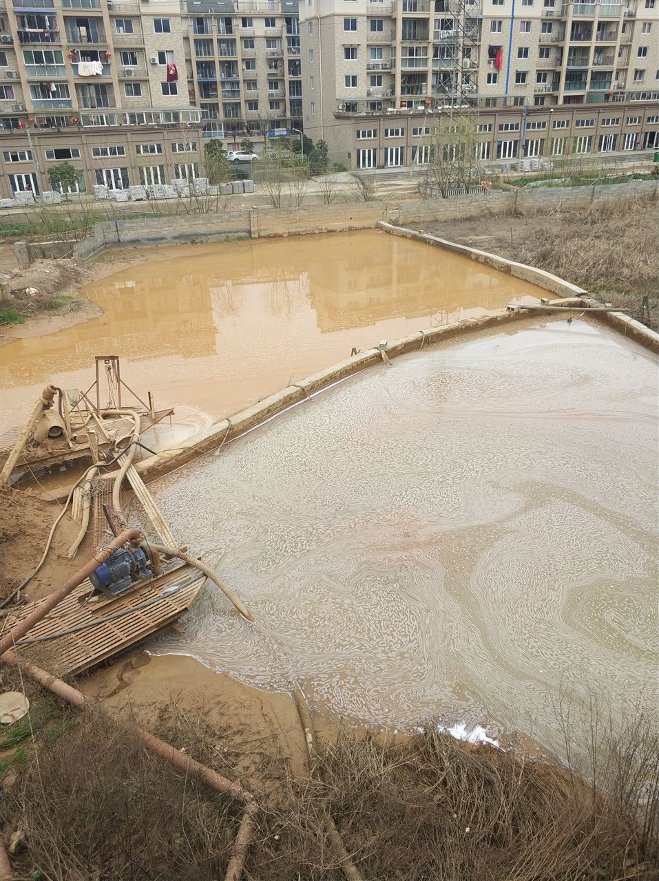 公安沉淀池淤泥清理-厂区废水池淤泥清淤